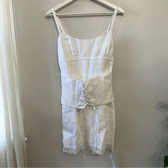 Reformation Ainsley Linen Dress - Picture 2 of 5